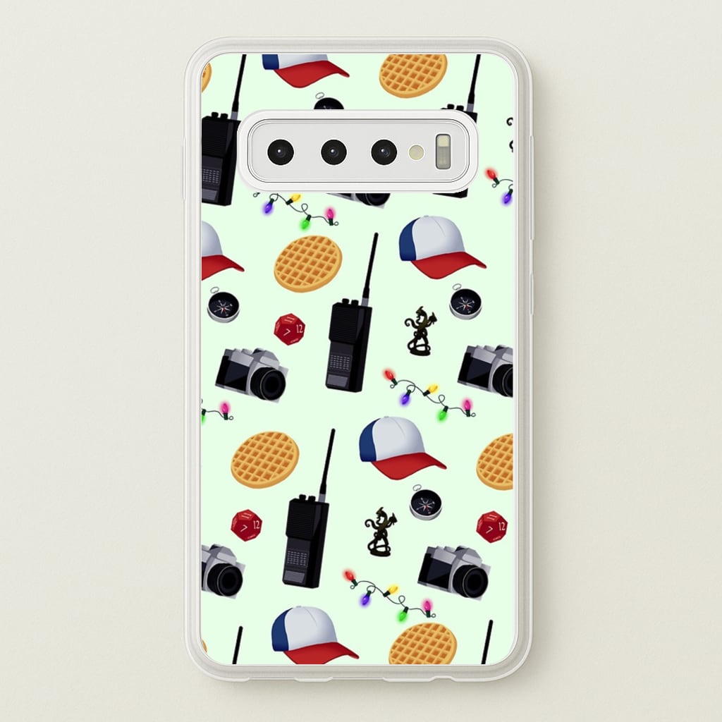 Cartoon Stranger Object - Stranger Things Phone Case for Galaxy S10 Plus