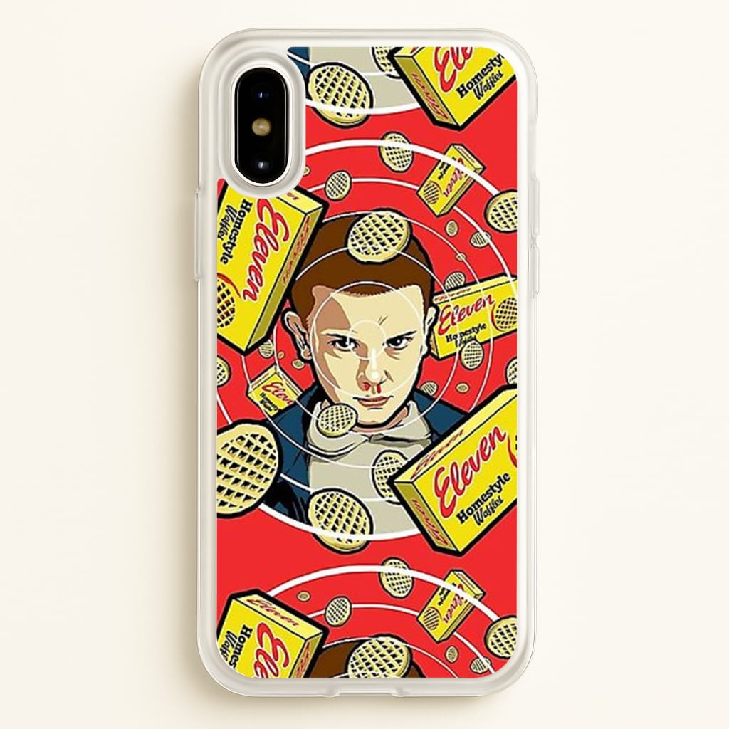 Eleven and Waffles - Stranger Things Phone Case for iPhone X / XS