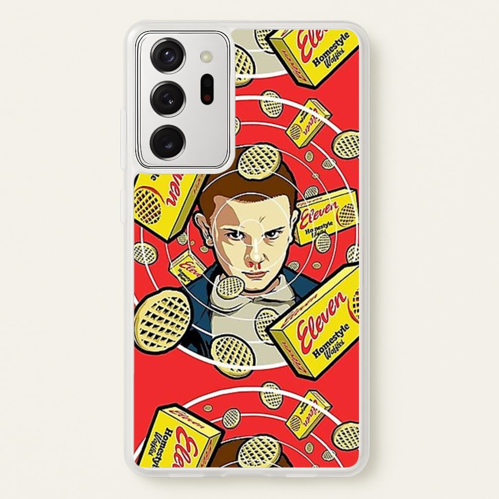 Eleven and Waffles - Stranger Things Phone Case for Galaxy Note 20 Ultra