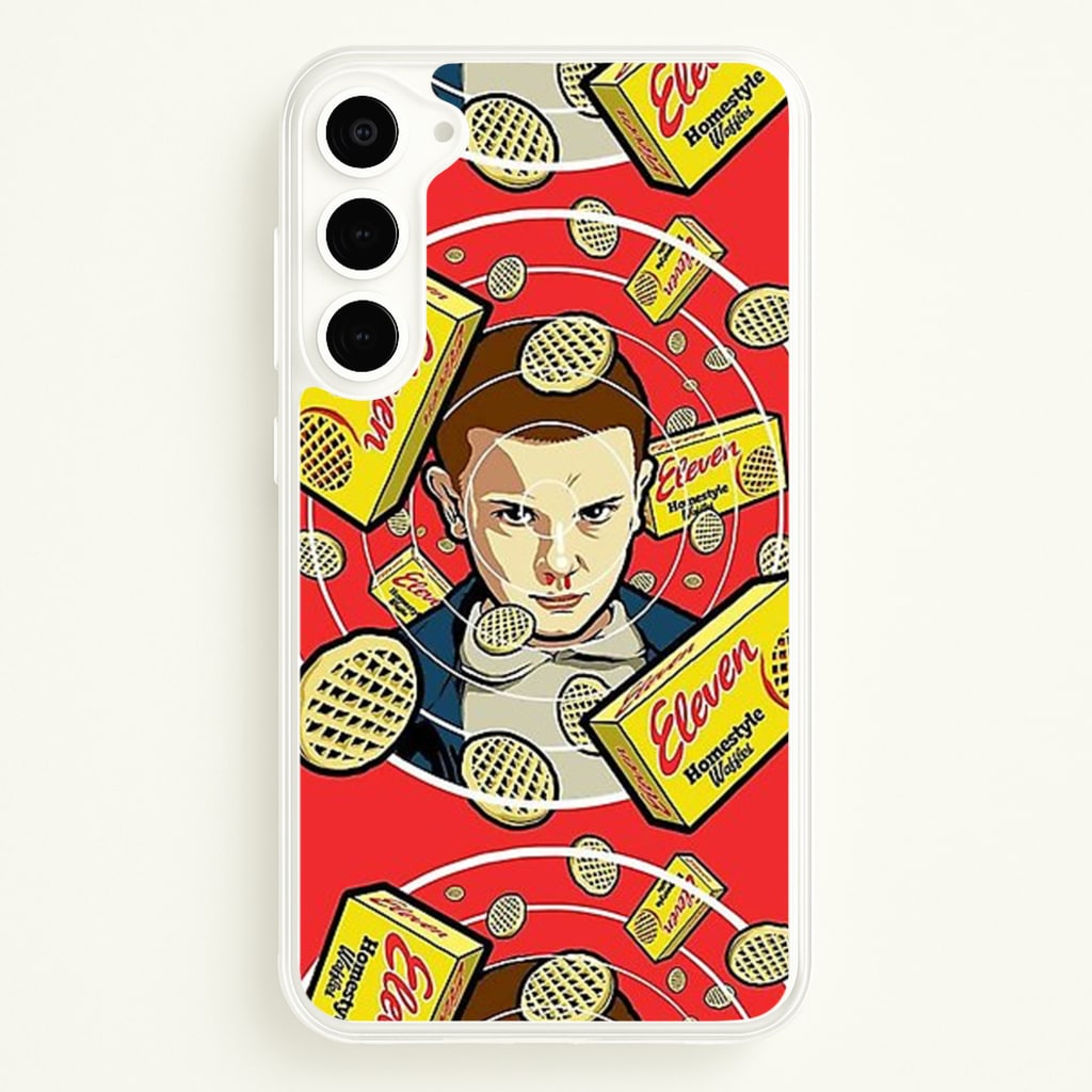 Eleven and Waffles - Stranger Things Phone Case for Galaxy S23 Plus