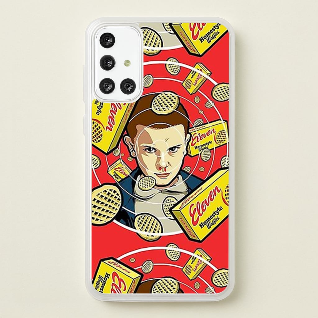 Eleven and Waffles - Stranger Things Phone Case for Galaxy A71
