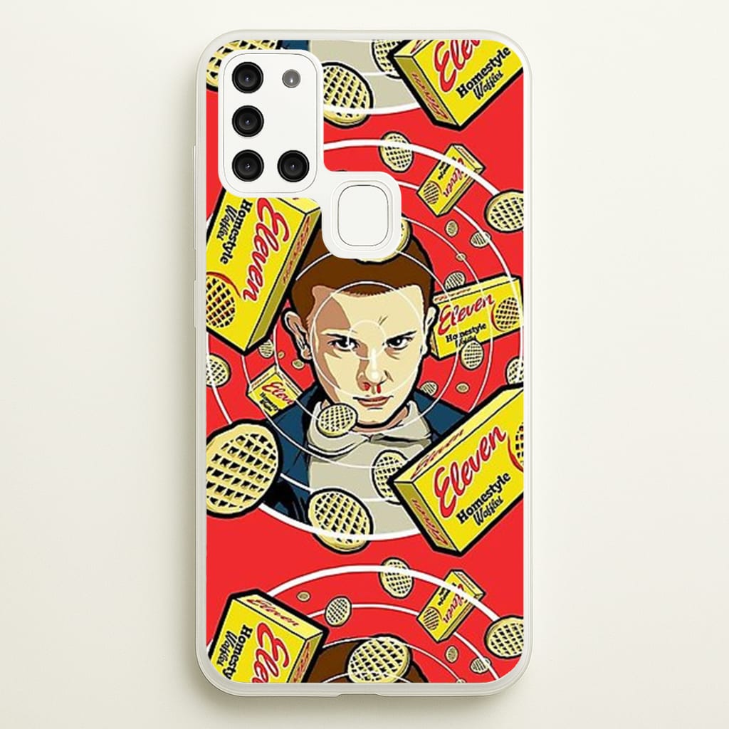 Eleven and Waffles - Stranger Things Phone Case for Galaxy A21s