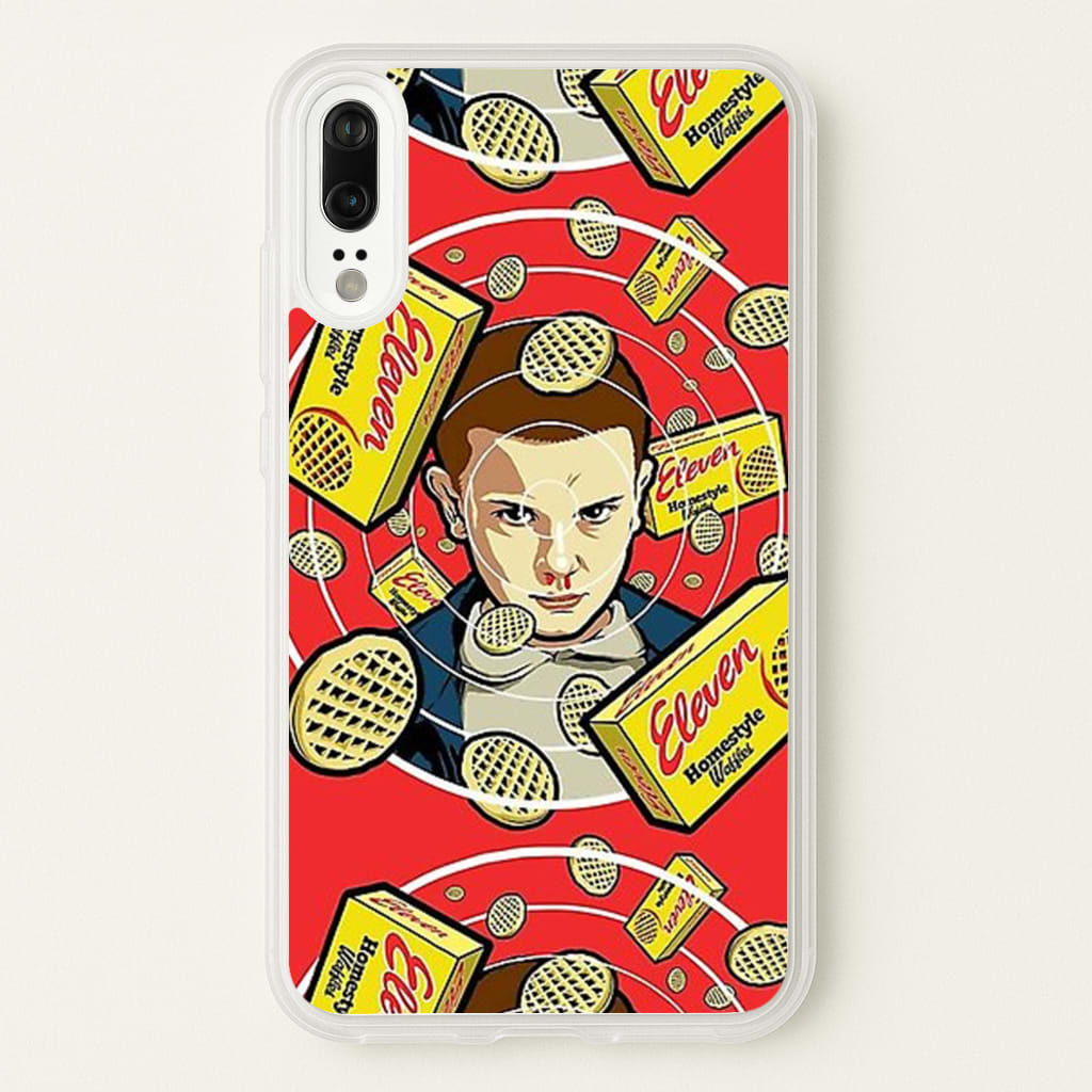 Eleven and Waffles - Stranger Things Phone Case for Huawei P20