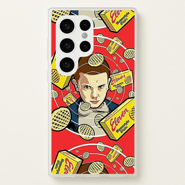 Eleven and Waffles - Stranger Things Phone Case for Galaxy S24 Ultra