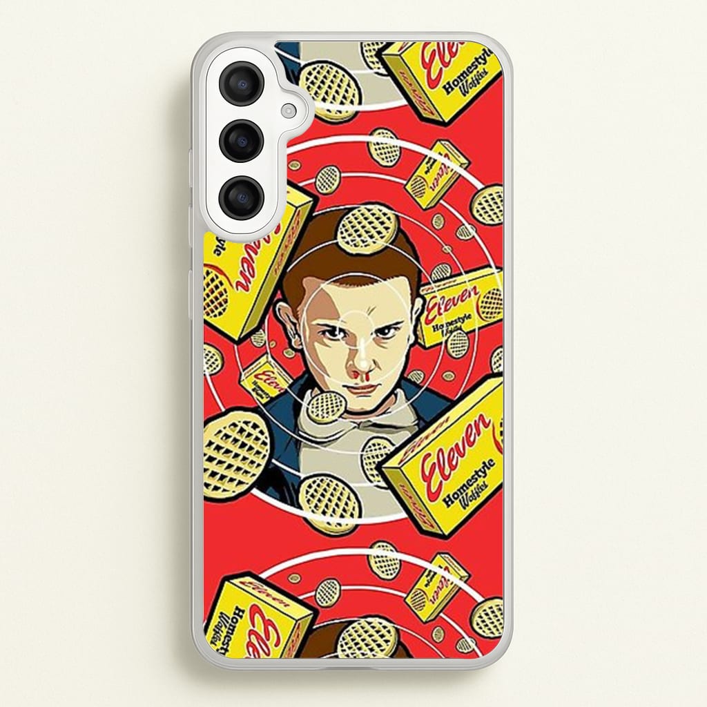 Eleven and Waffles - Stranger Things Phone Case for Galaxy A34