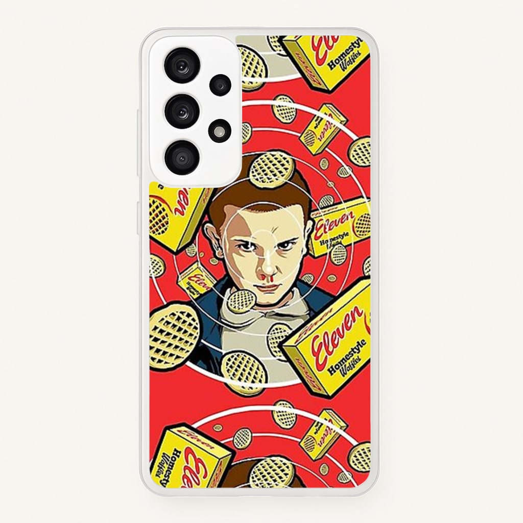Eleven and Waffles - Stranger Things Phone Case for Galaxy A53