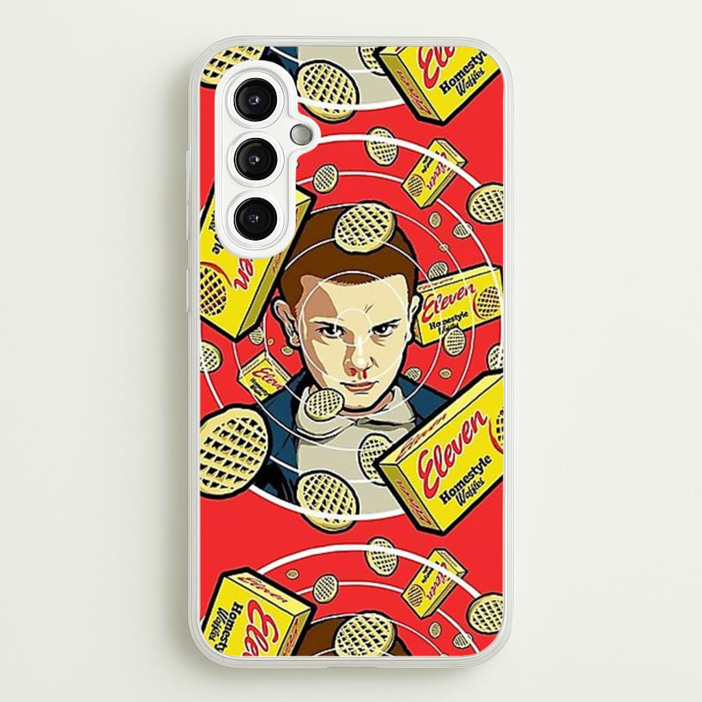 Eleven and Waffles - Stranger Things Phone Case for Galaxy A14