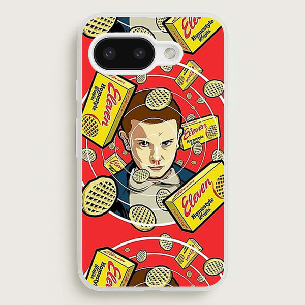 Eleven and Waffles - Stranger Things Phone Case for Google Pixel 9a