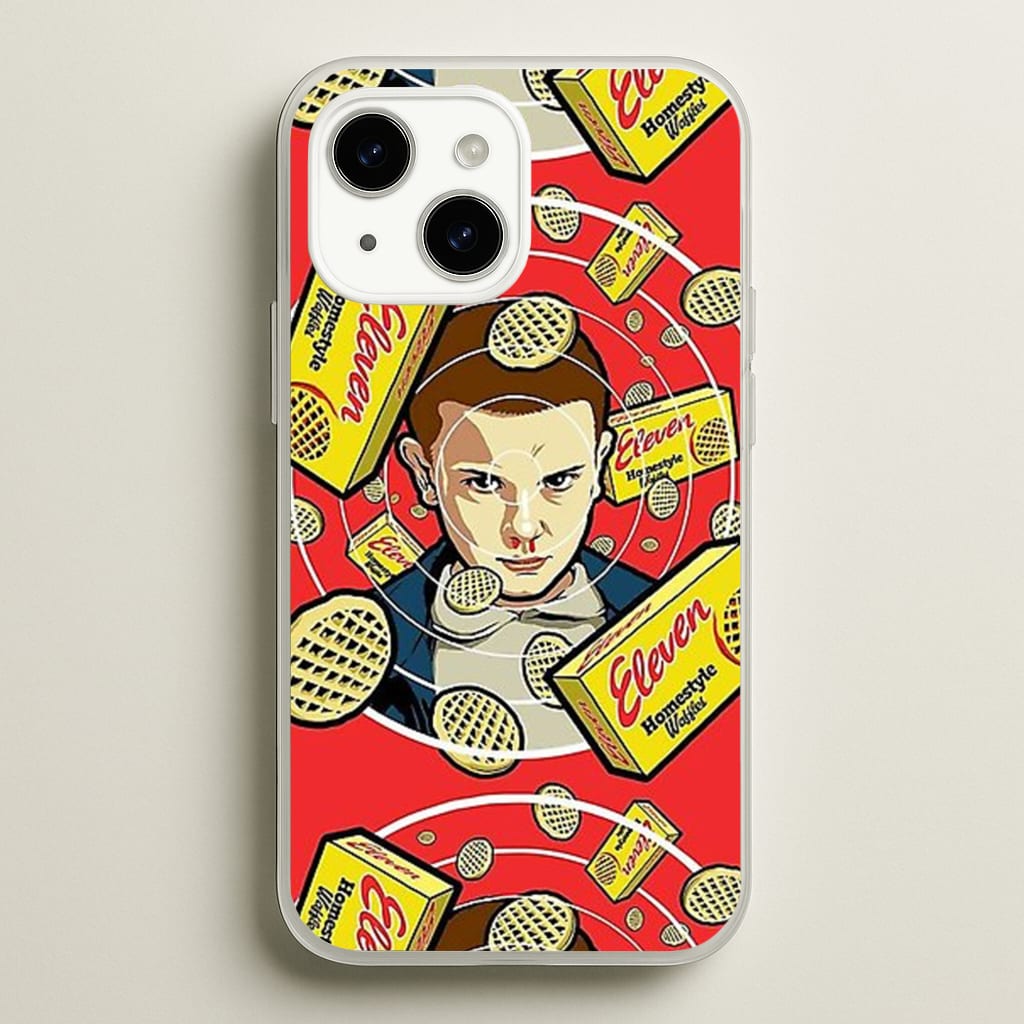 Eleven and Waffles - Stranger Things Phone Case for iPhone 14 Plus