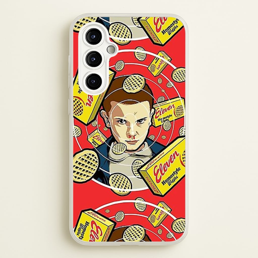 Eleven and Waffles - Stranger Things Phone Case for Galaxy A54