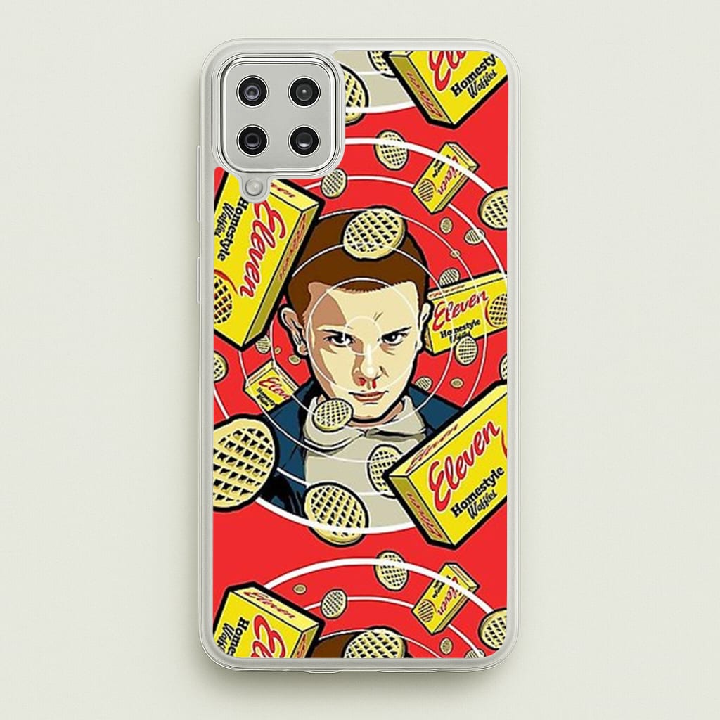 Eleven and Waffles - Stranger Things Phone Case for Galaxy A12