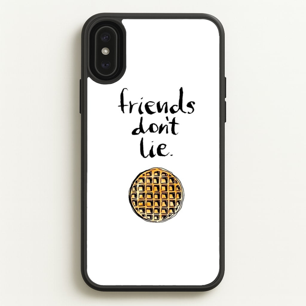 Friends Don't Lie Waffle - Friends Phone Case for iPhone XS Max
