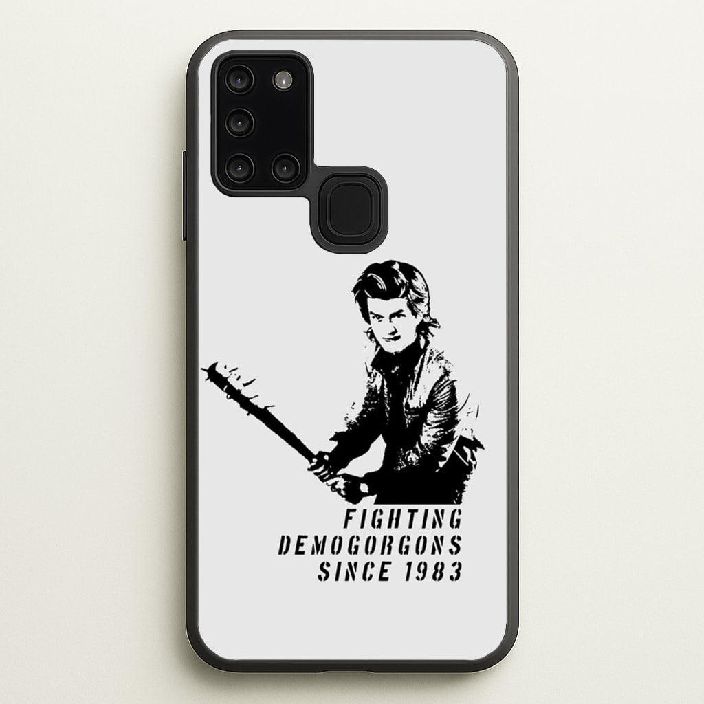 Fighting Demogorgons Since 1983 - Stranger Things Phone Case for Galaxy A21s