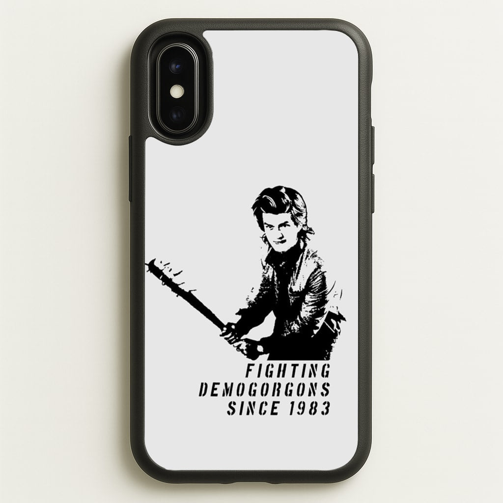 Fighting Demogorgons Since 1983 - Stranger Things Phone Case for iPhone X / XS