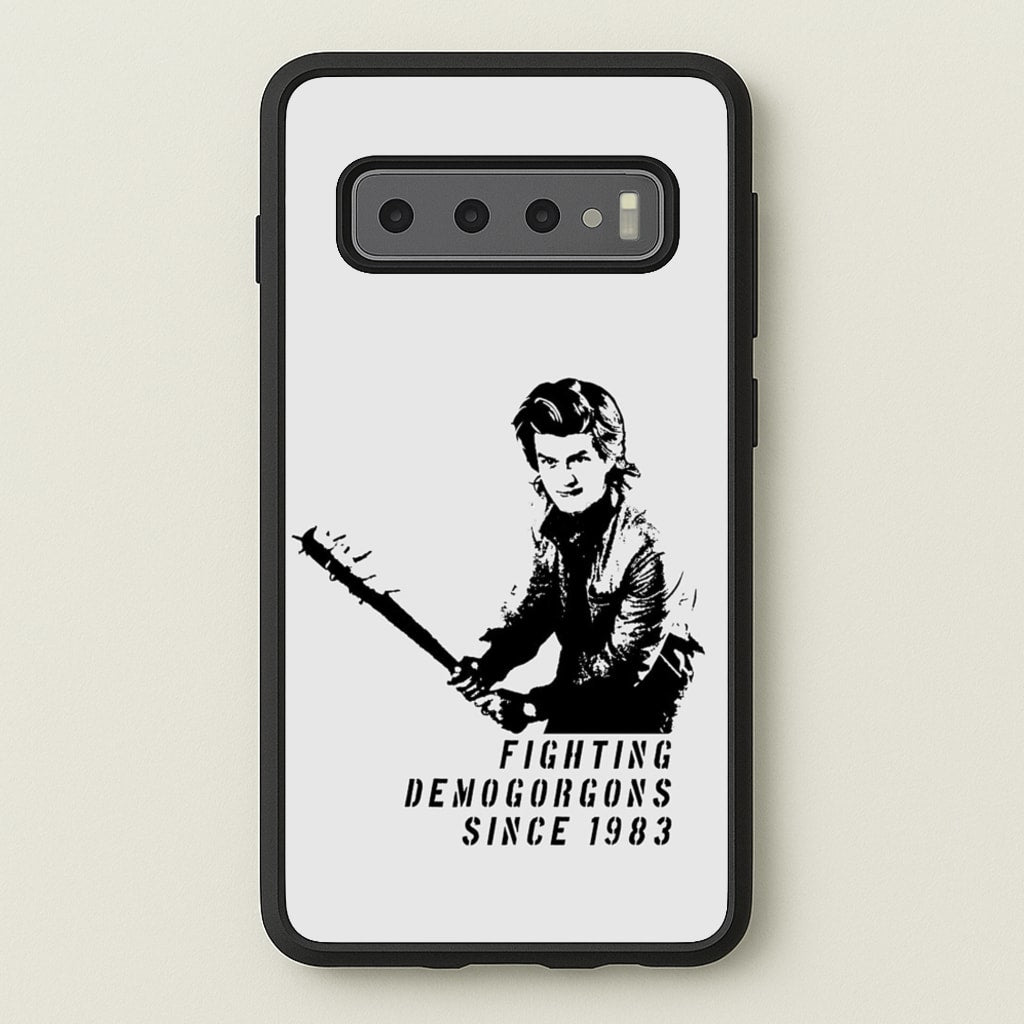 Fighting Demogorgons Since 1983 - Stranger Things Phone Case for Galaxy S10