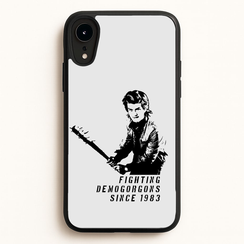 Fighting Demogorgons Since 1983 - Stranger Things Phone Case for iPhone XR