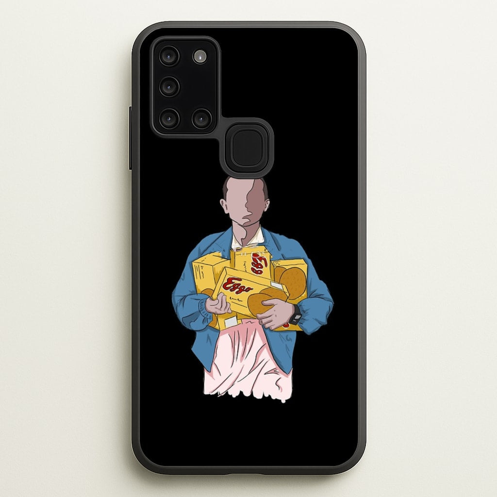 Eleven Faceless Cartoon - Stranger Things Phone Case for Galaxy A21s