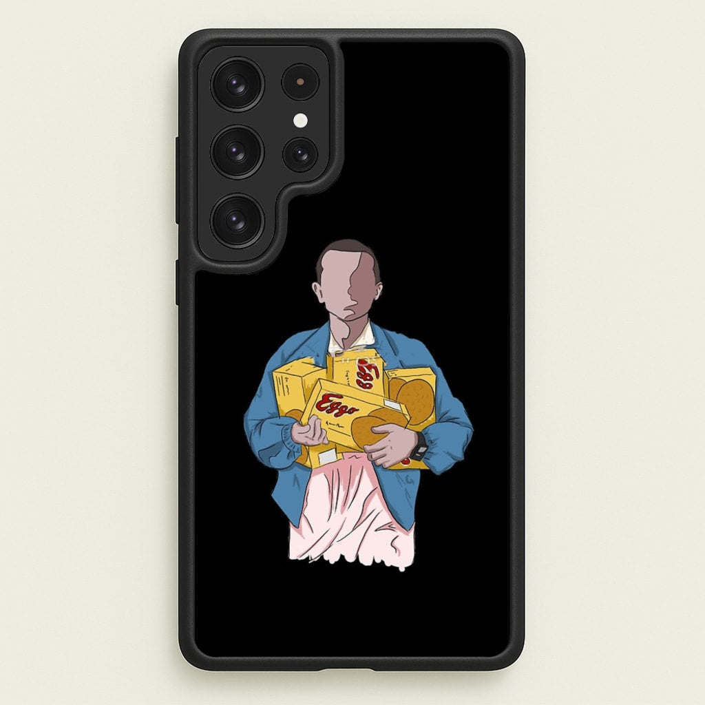 Eleven Faceless Cartoon - Stranger Things Phone Case for Galaxy S22 Ultra