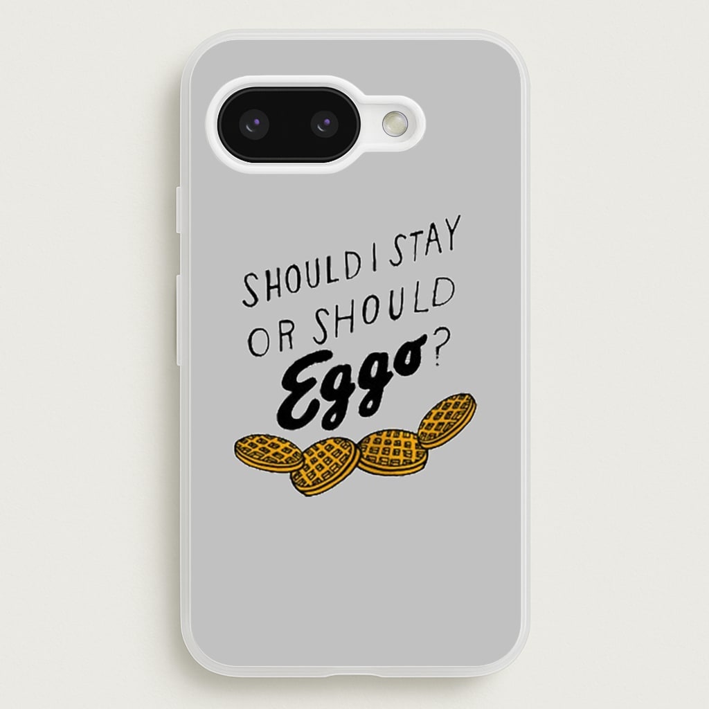 Should I Stay Or Should I Eggo - Stranger Things Phone Case for Google Pixel 9a