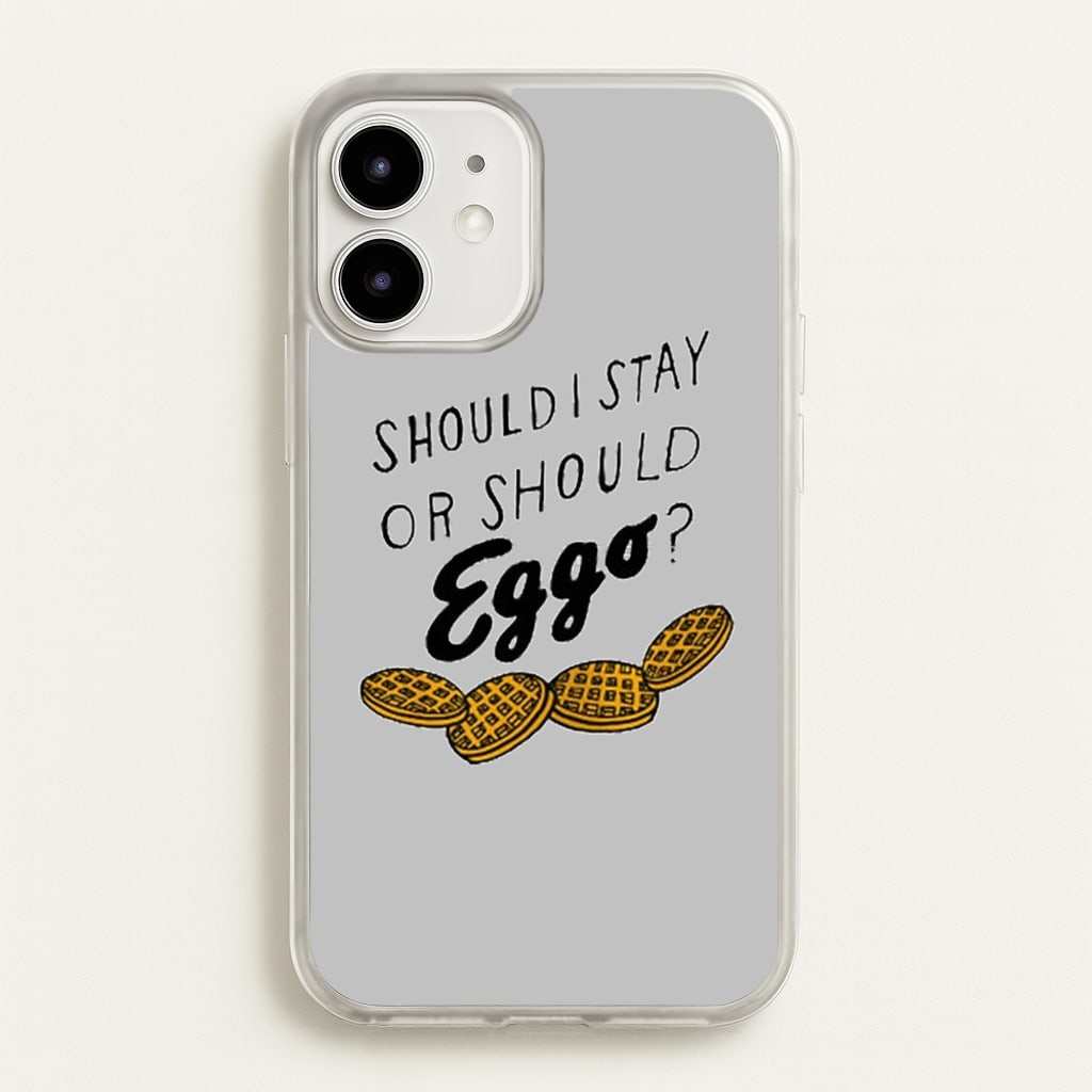 Should I Stay Or Should I Eggo - Stranger Things Phone Case for iPhone 12 Mini
