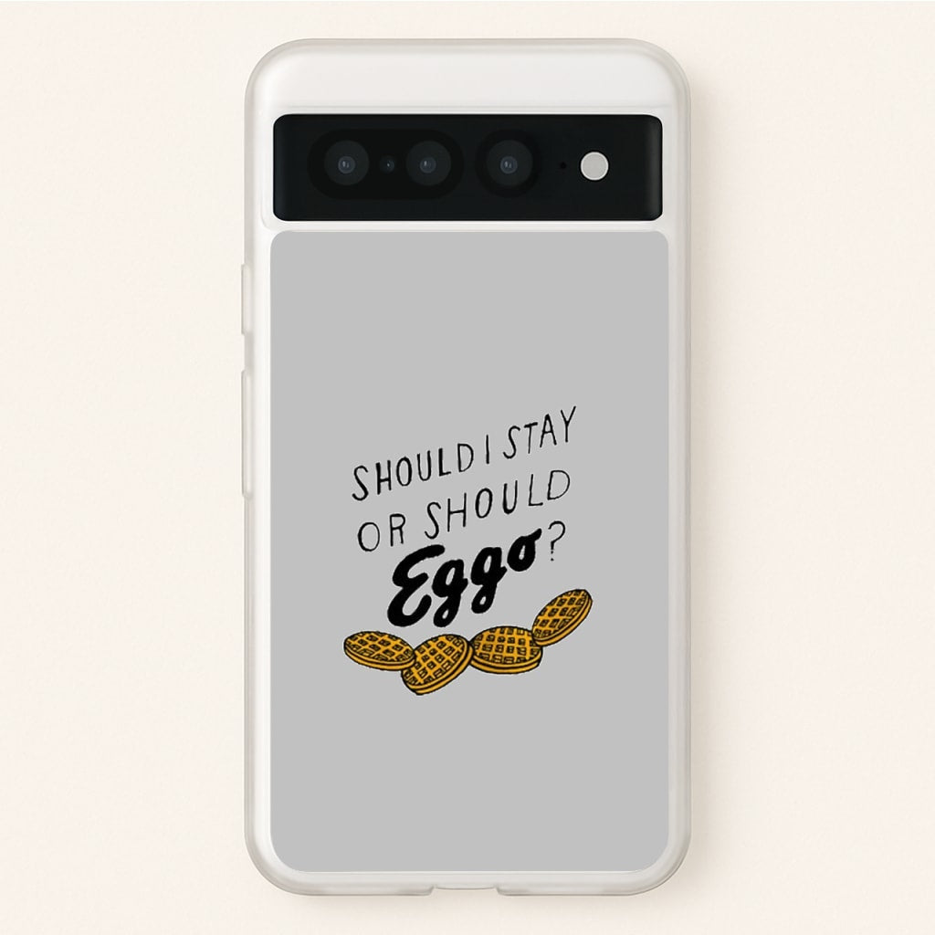 Should I Stay Or Should I Eggo - Stranger Things Phone Case for Google Pixel 7 Pro