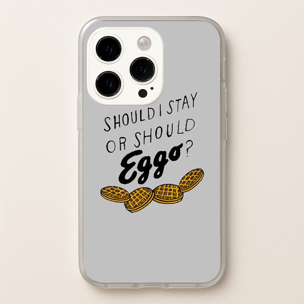 Should I Stay Or Should I Eggo - Stranger Things Phone Case for iPhone 14 Pro