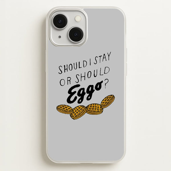Should I Stay Or Should I Eggo - Stranger Things Phone Case for iPhone 13