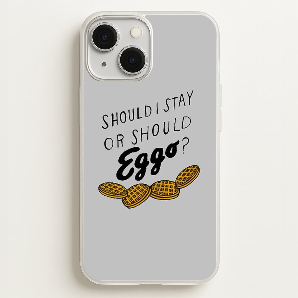Should I Stay Or Should I Eggo - Stranger Things Phone Case for iPhone 13 Mini