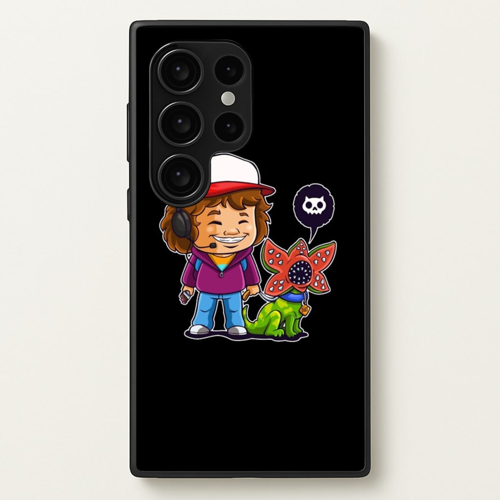 Dustin and The Demogorgon - Stranger Things Phone Case for Galaxy S24 Ultra