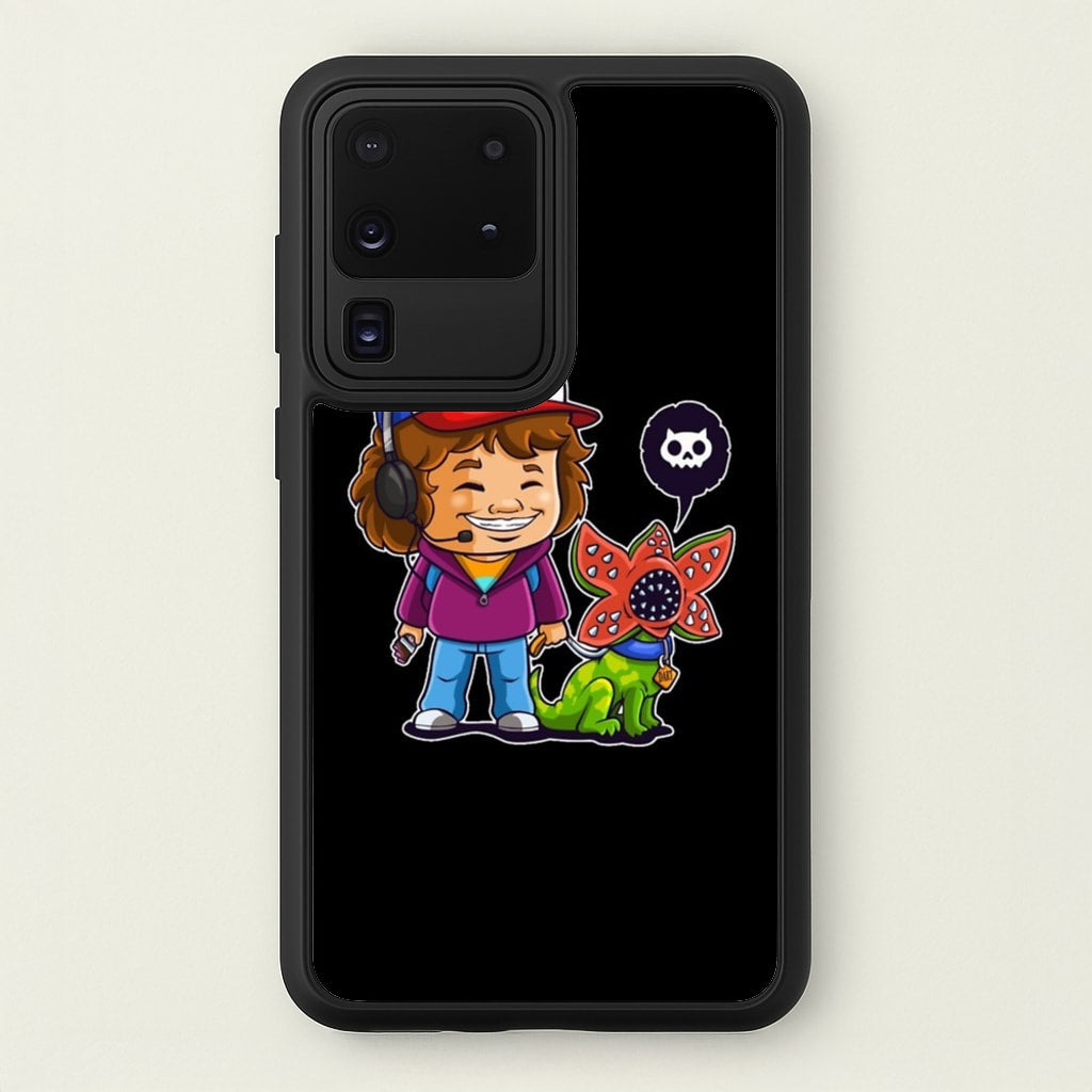 Dustin and The Demogorgon - Stranger Things Phone Case for Galaxy S20 Ultra