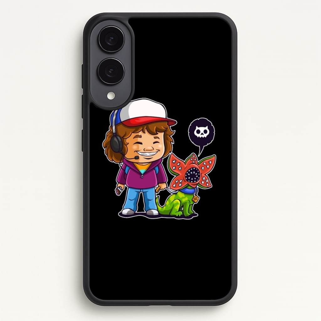 Dustin and The Demogorgon - Stranger Things Phone Case for Galaxy S25 Edge