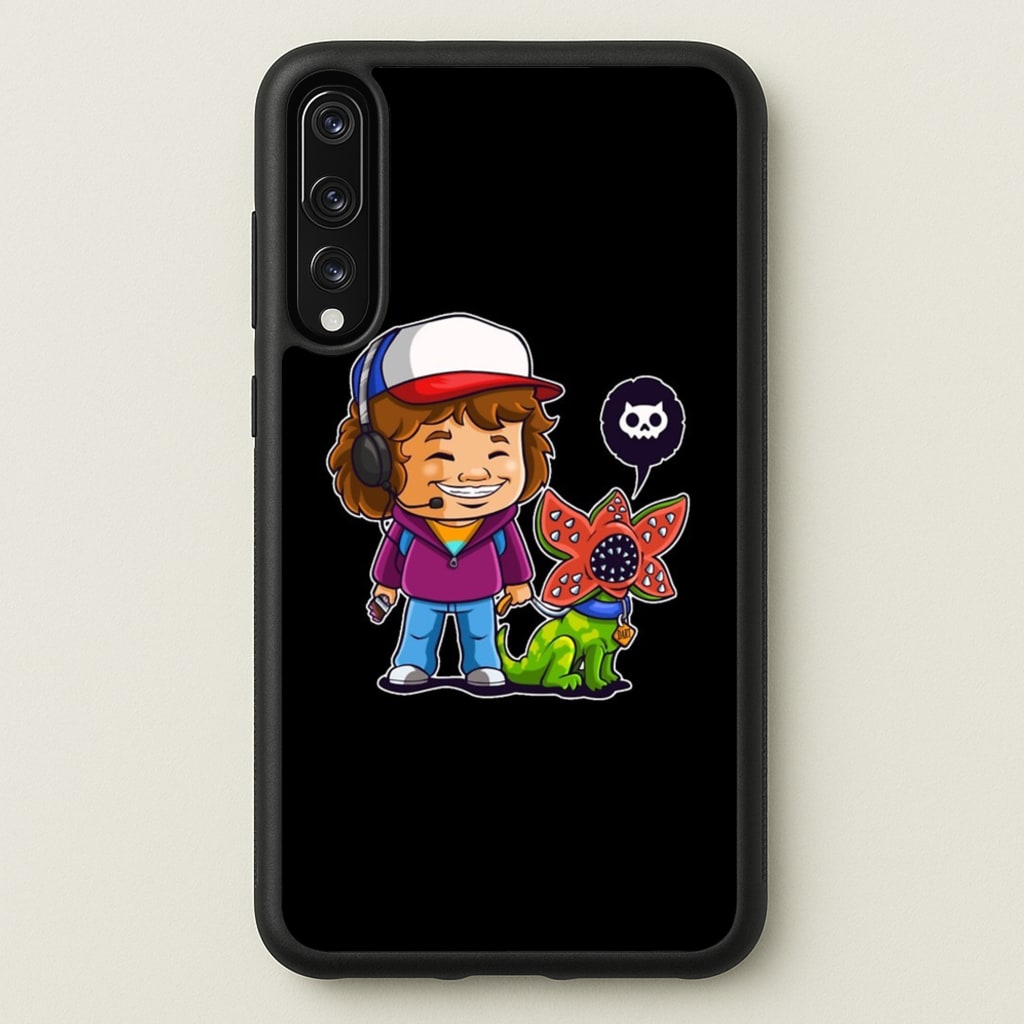Dustin and The Demogorgon - Stranger Things Phone Case for Huawei P20 Pro