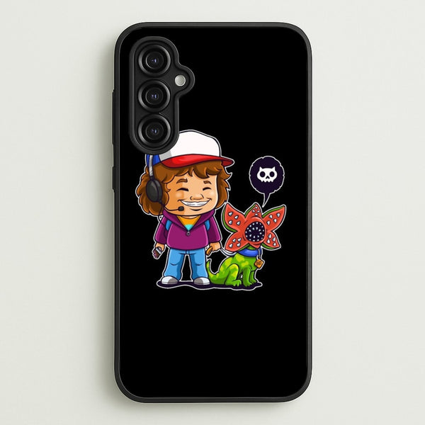 Dustin and The Demogorgon - Stranger Things Phone Case for Galaxy A14