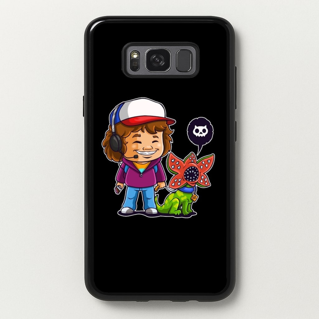 Dustin and The Demogorgon - Stranger Things Phone Case for Galaxy S8