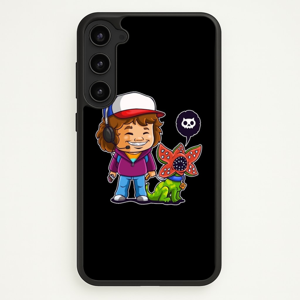 Dustin and The Demogorgon - Stranger Things Phone Case for Galaxy S23 Plus