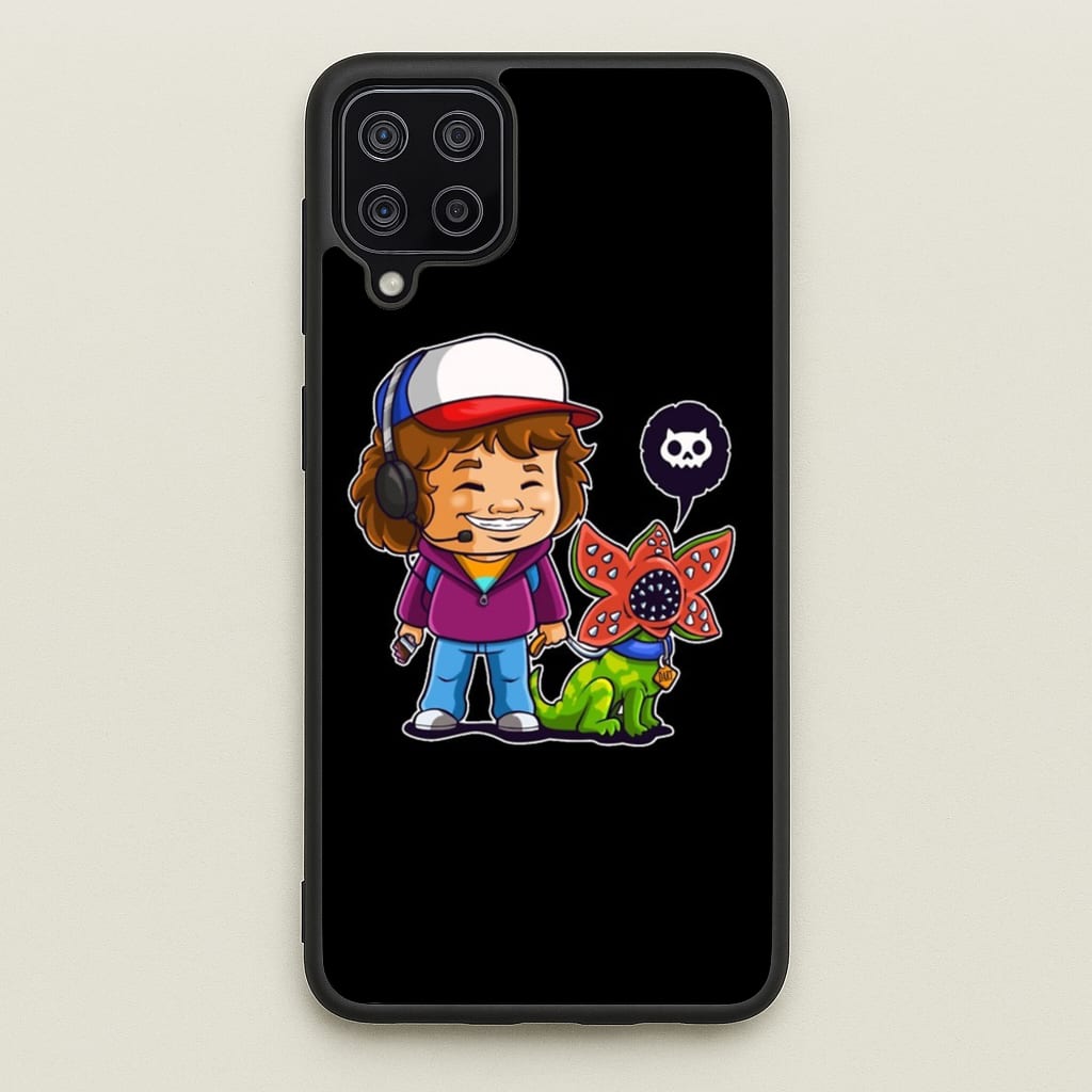 Dustin and The Demogorgon - Stranger Things Phone Case for Galaxy A12