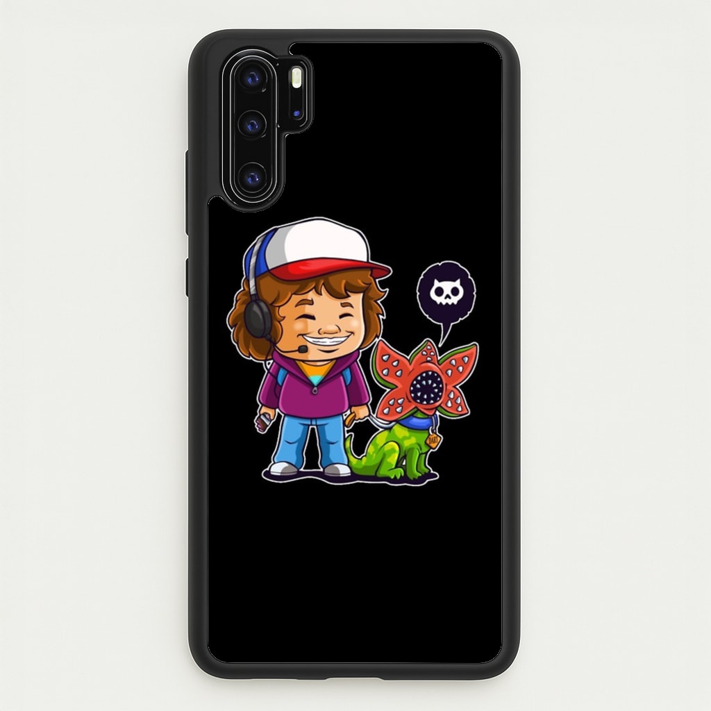 Dustin and The Demogorgon - Stranger Things Phone Case for Huawei P30 Pro