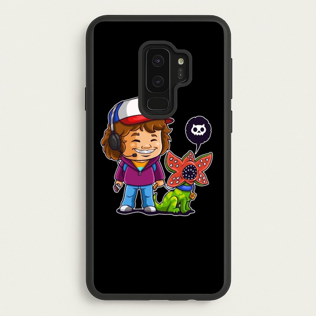 Dustin and The Demogorgon - Stranger Things Phone Case for Galaxy S9 Plus