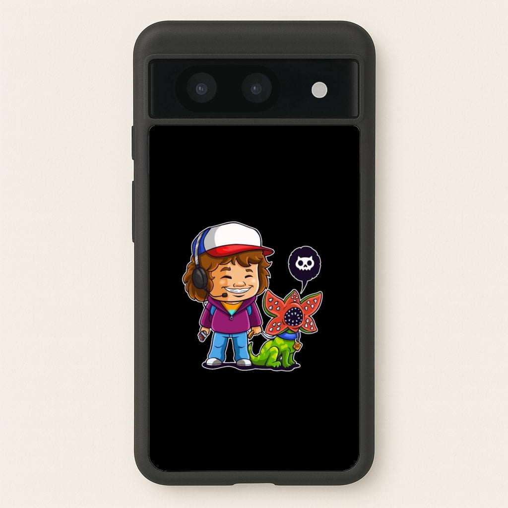 Dustin and The Demogorgon - Stranger Things Phone Case for Google Pixel 8a