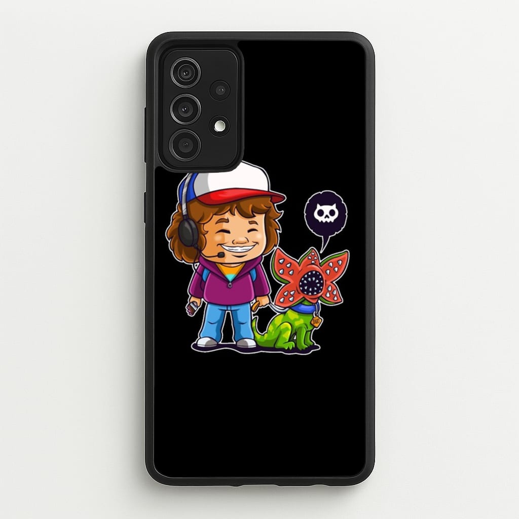 Dustin and The Demogorgon - Stranger Things Phone Case for Galaxy A52 / A52s