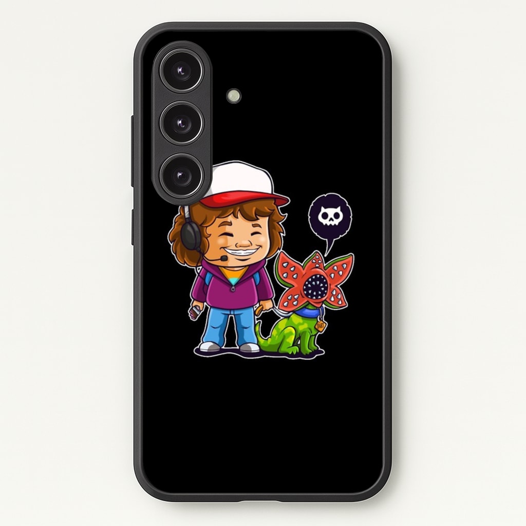 Dustin and The Demogorgon - Stranger Things Phone Case for Galaxy S25 Plus