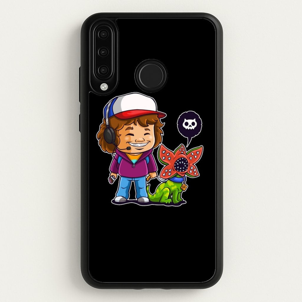 Dustin and The Demogorgon - Stranger Things Phone Case for Huawei P30 Lite