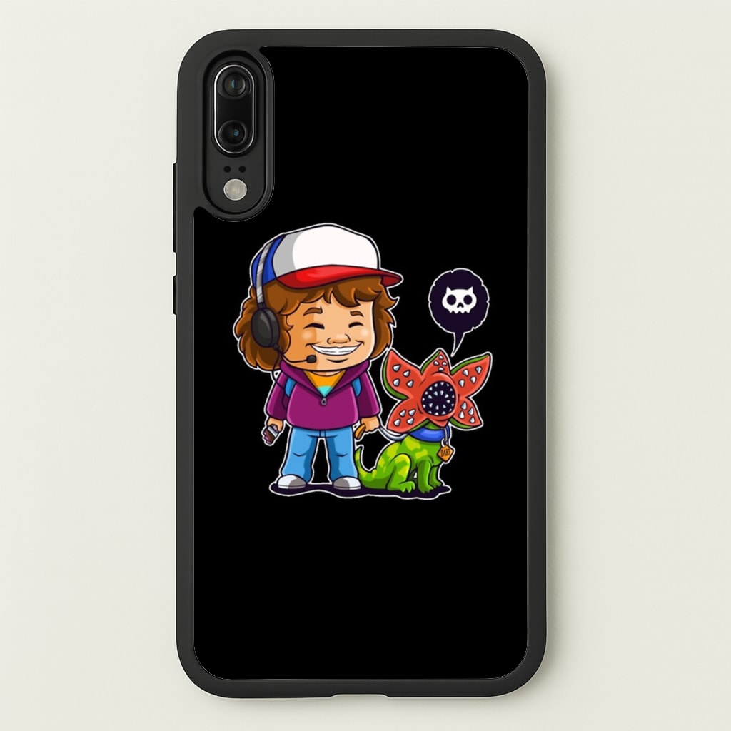 Dustin and The Demogorgon - Stranger Things Phone Case for Huawei P20