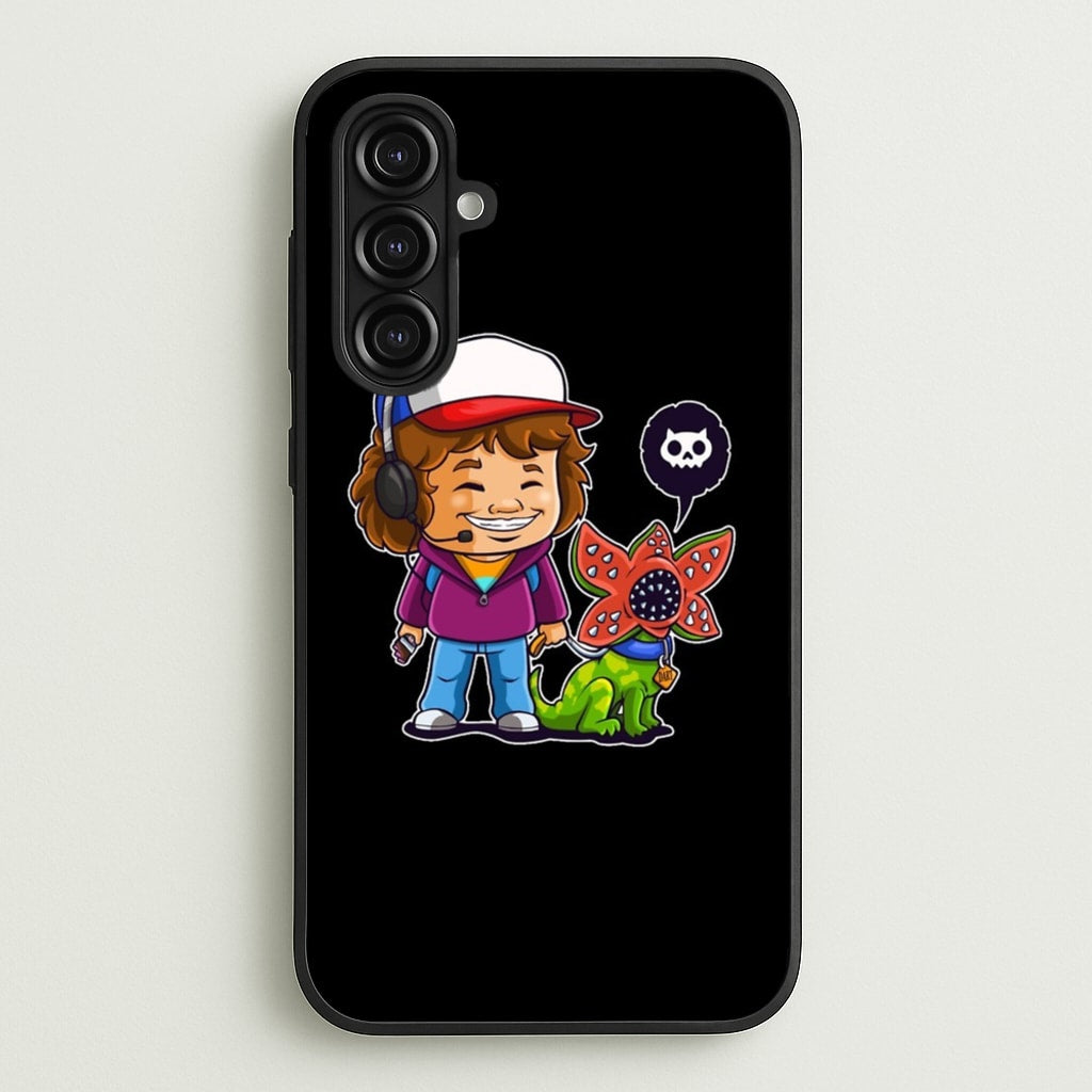 Dustin and The Demogorgon - Stranger Things Phone Case for Galaxy A16