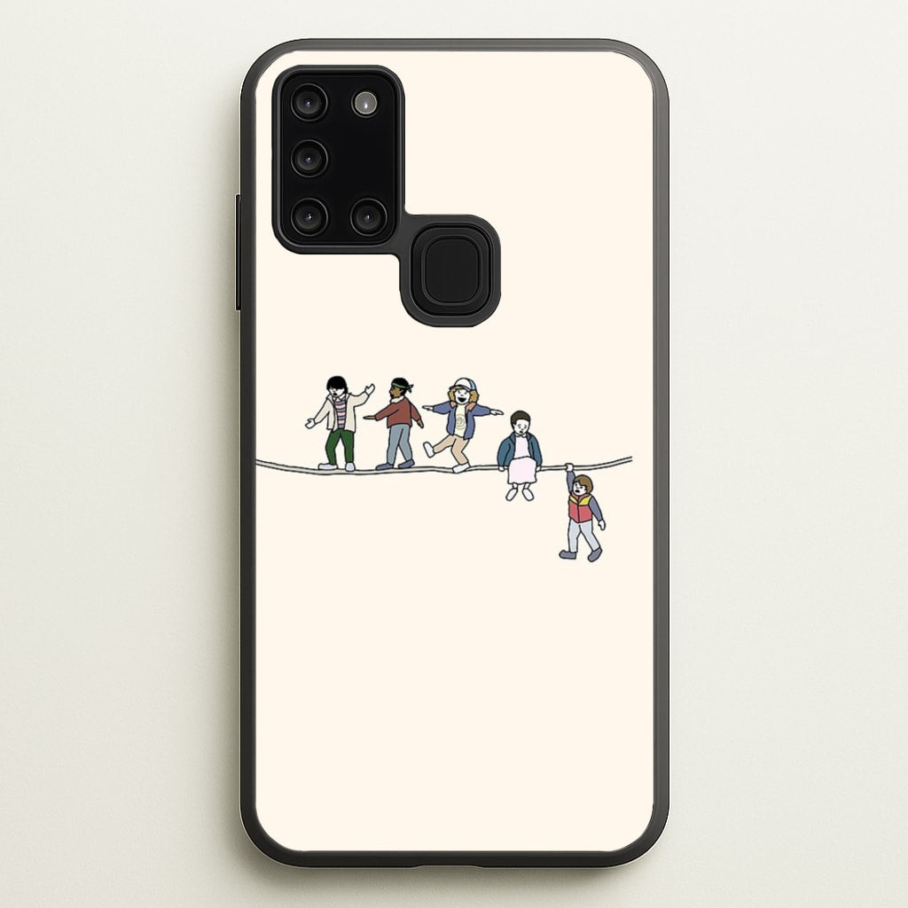 Stranger Acrobats - Stranger Things Phone Case for Galaxy A21s
