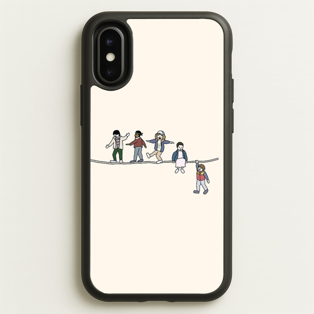 Stranger Acrobats - Stranger Things Phone Case for iPhone X / XS