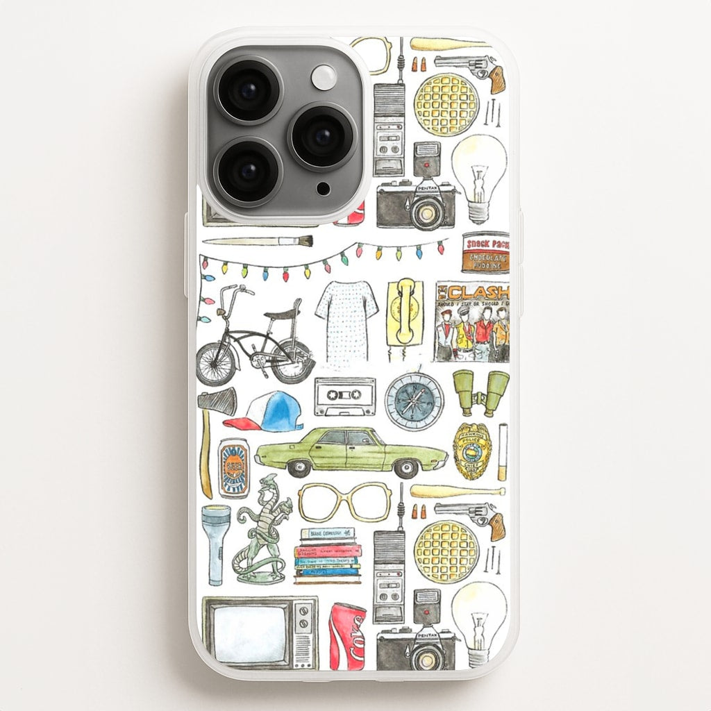 Stranger Objects Illustration - Stranger Things Phone Case for iPhone 16 Pro Max