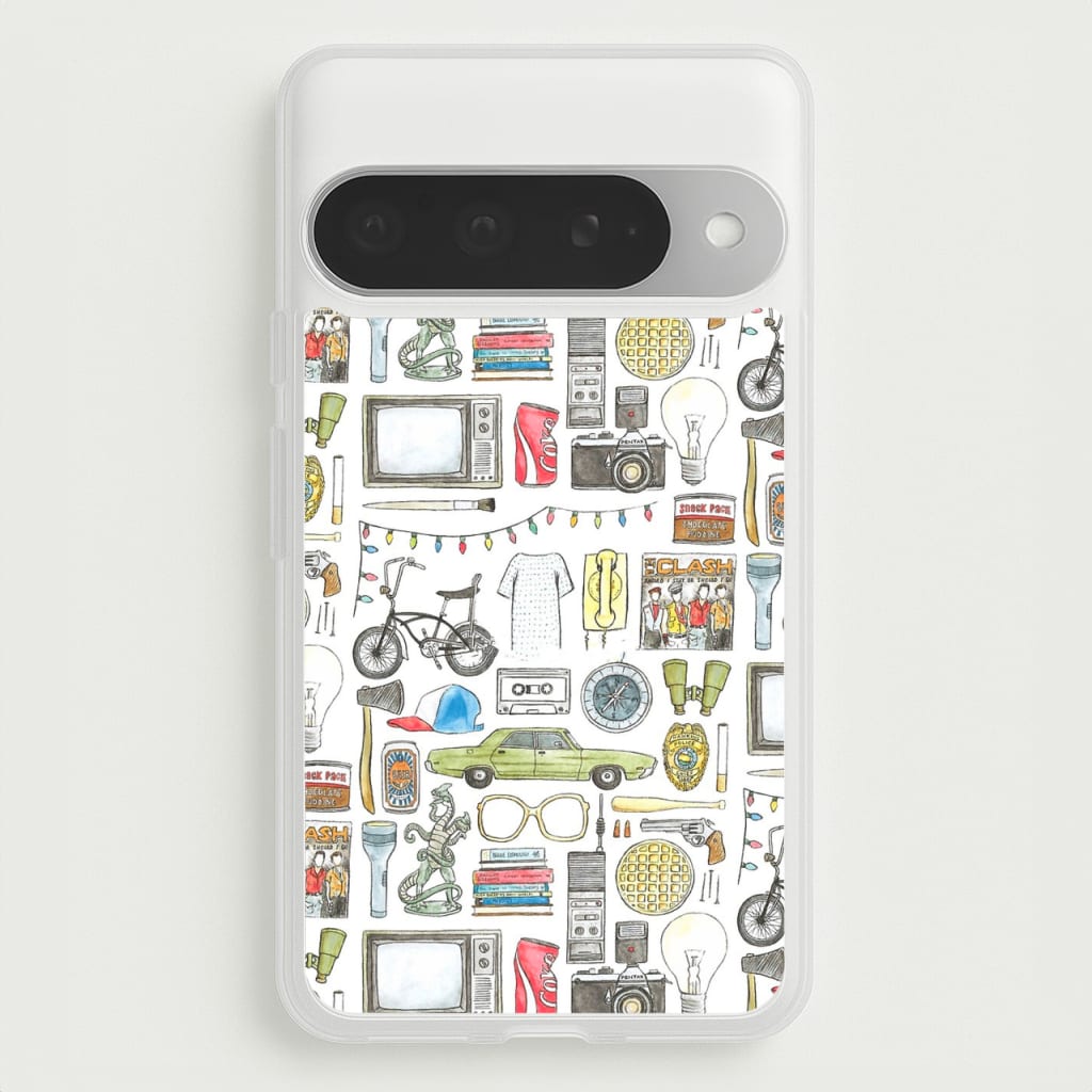 Stranger Objects Illustration Phone Case for Google Pixel 10 Pro XL