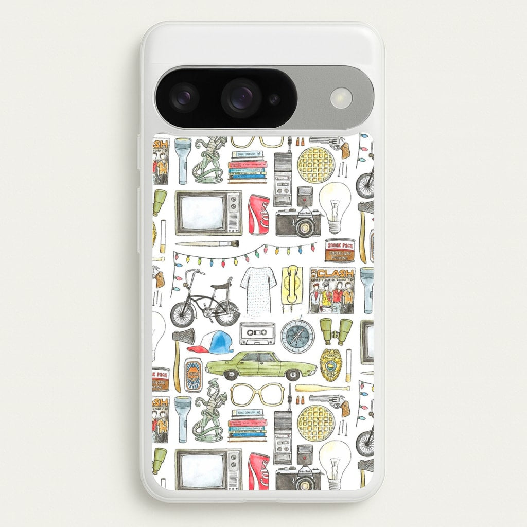 Stranger Objects Illustration Phone Case for Google Pixel 10 / 10 Pro