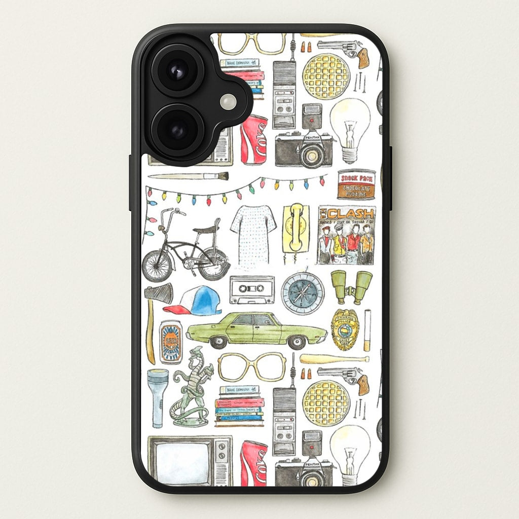 Stranger Objects Illustration Phone Case for iPhone 17